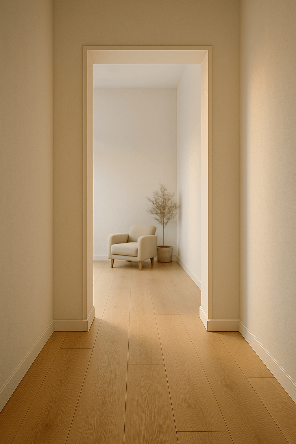 Calm Scandinavian living room