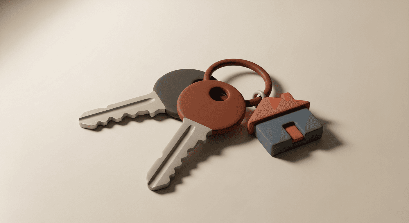 House keys on an Edmonton property listing