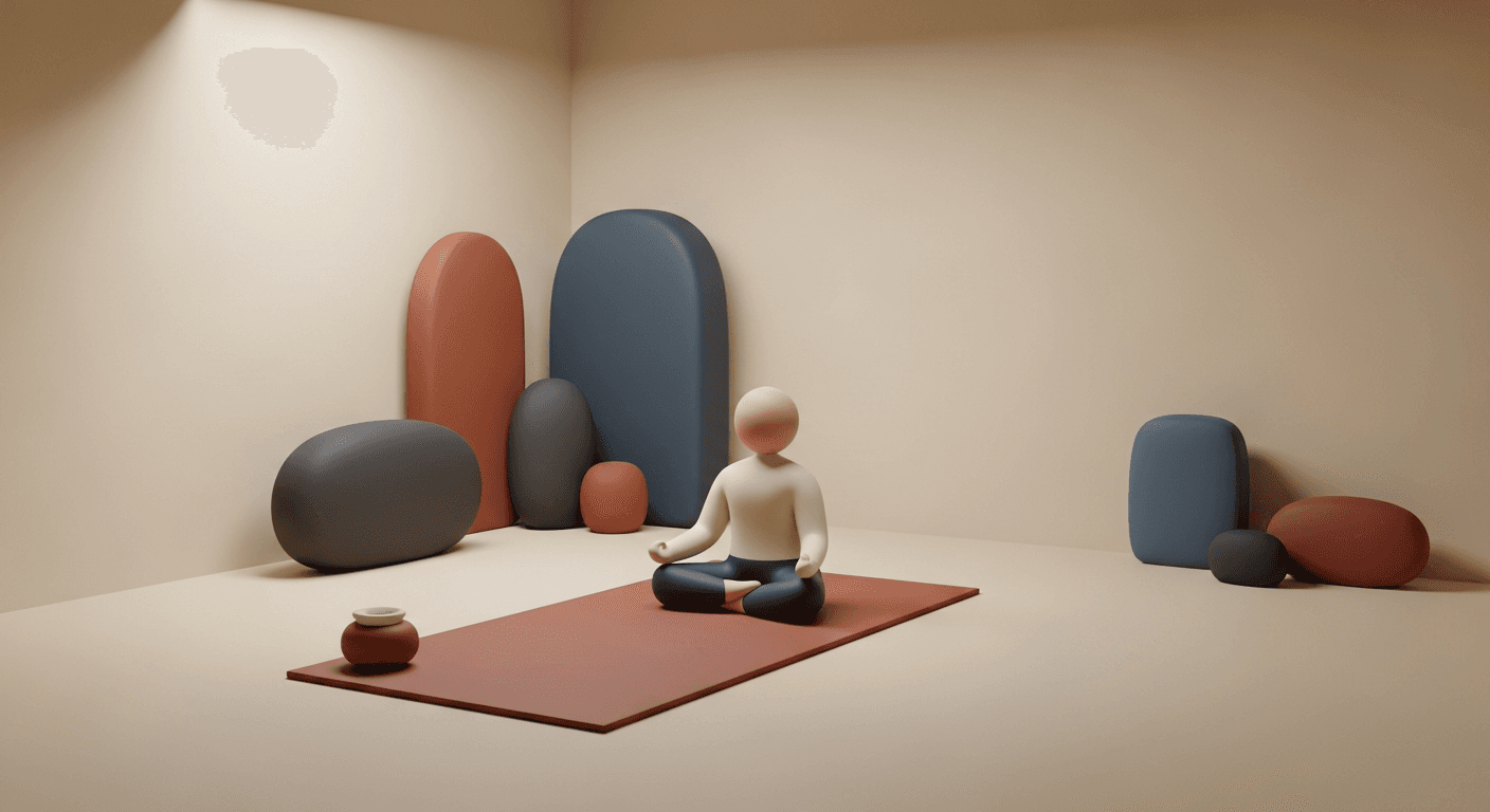 Yoga studio interior