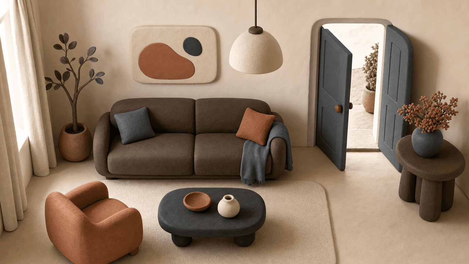 An open house living room in Edmonton